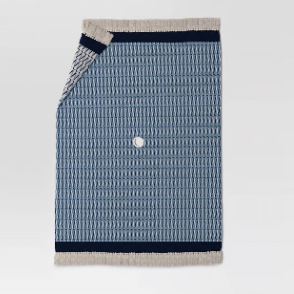 Threshold Beach Blanket with Fringed Hem
